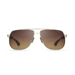 BUGATTI 100 WG TRT SIZE 62 3COLOR White Gold - Classic Tortoise Acetate Temples - Brown Gradient Lens