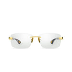BUGATTI 36B CH S24K 24K Yellow Gold - Classic Horn Acetate - Clear Optical Lens