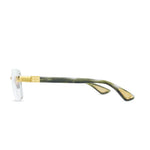 BUGATTI 36B GRM 24K SIZE 58 #24K Yellow Gold - Green Marble Acetate