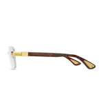 BUGATTI 36B UH 24K SIZE 58 # 24K Yellow Gold - Burl Wood Acetate