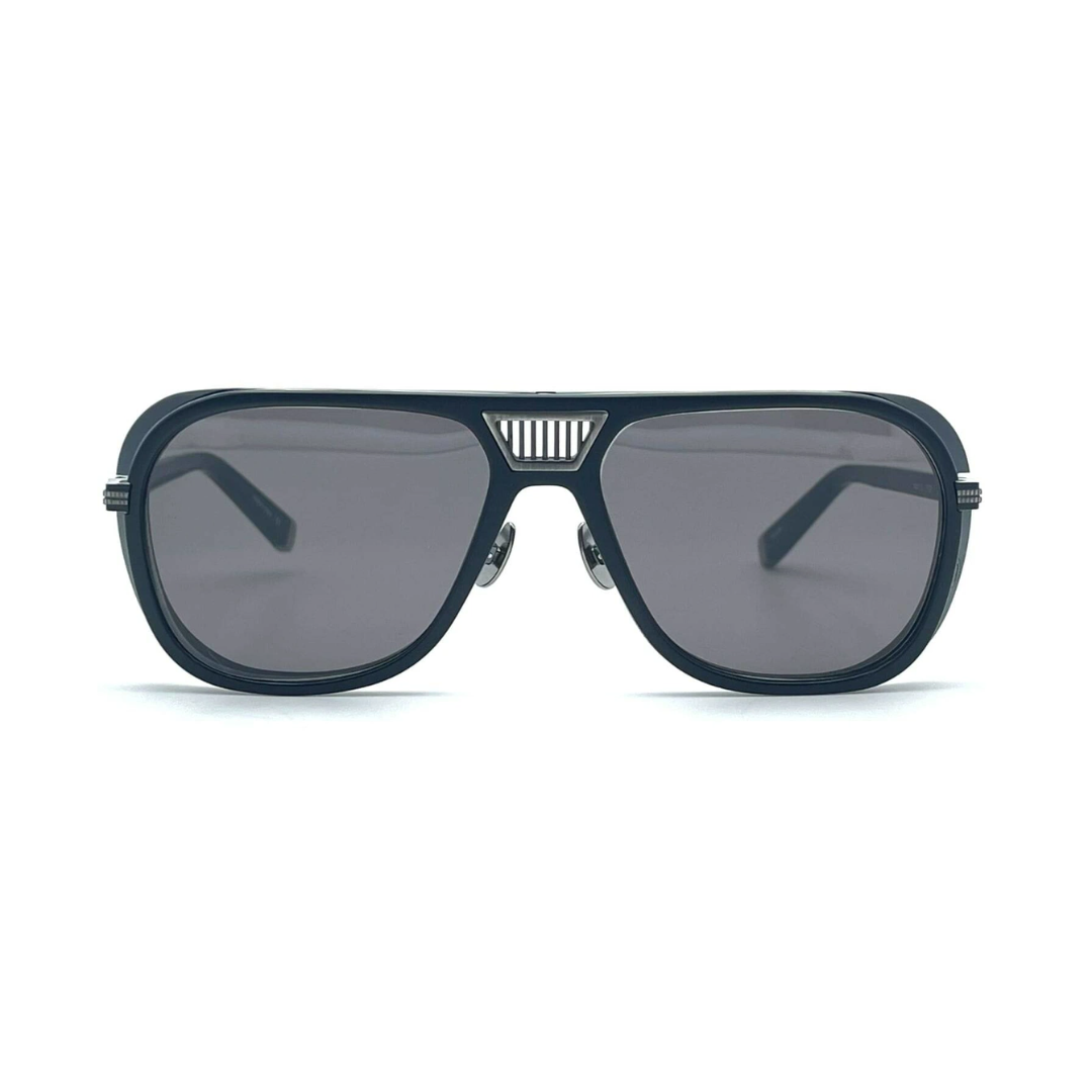 MATSUDA M3023 V2 AS/MBK 58 ANTIQUE SILVER -MATTE BLACK
