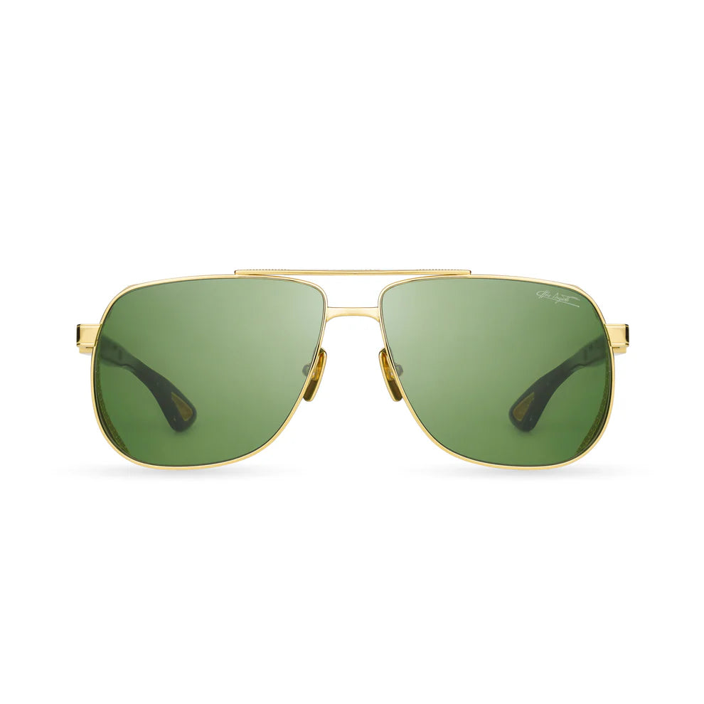 BUGATTI 100 24K BH SIZE 62 #24K Yellow Gold - Black Horn Acetate