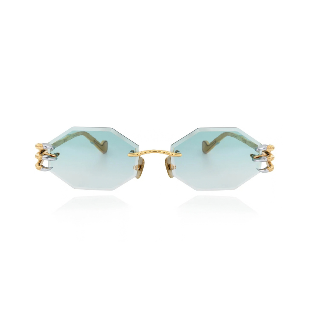 ANNA KARIN KARLSSON THE CLAW & THE NEST OCTAGONAL 2.0 GOLD AZURE
