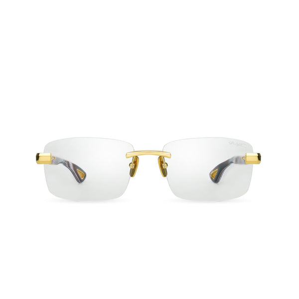BUGATTI 36F GRM 22K COLOR 22K Gold - Green Marble Acetate - Clear Optical Lens 