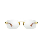 BUGATTI 36B BRL 24K 24K Yellow Gold - Burl Wood Acetate - Clear Optical Lens