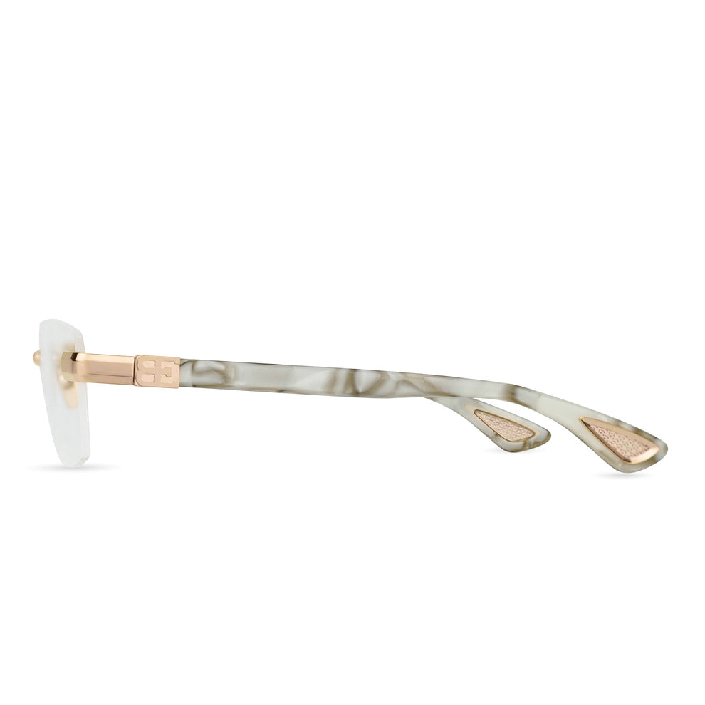BUGATTI 36F WR RG SIZE 56 #COLOR Rose Gold - White Pearl Acetate