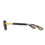 BUGATTI 36H CH 24K SIZE 58 #24K Yellow Gold - Classic Horn Acetate - Brown Gradient Lens
