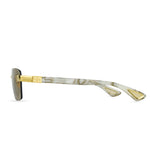 BUGATTI 36H WP 24K 24K Yellow Gold - White Pearl Acetate - Light Brown Lens SIZE 58
