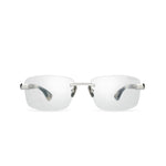 BUGATTI Sterling Silver - Dark Blue Horn Acetate -Sterling Silver - Dark Blue Horn Acetate -