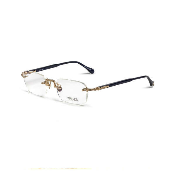 MATSUDA M5009 BG NVY 52 BRUSHED GOLD /NAVY