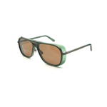 MATSUDA M3023 V2 AG/MBG 58 ANTIQUE GOLD - MATTE BTTLE GREEN